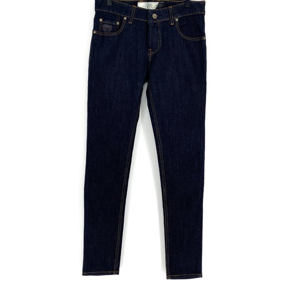 RARE APRIL 77 RECORDS Raw Denim Skinny Jeans - Picture 2 of 16